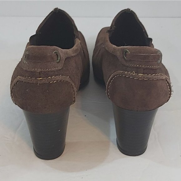 AXCESS LIZ CLAIBORNE | Women's Heeled Ankle Booties Koi Brown Size 6 - Picture 4 of 8
